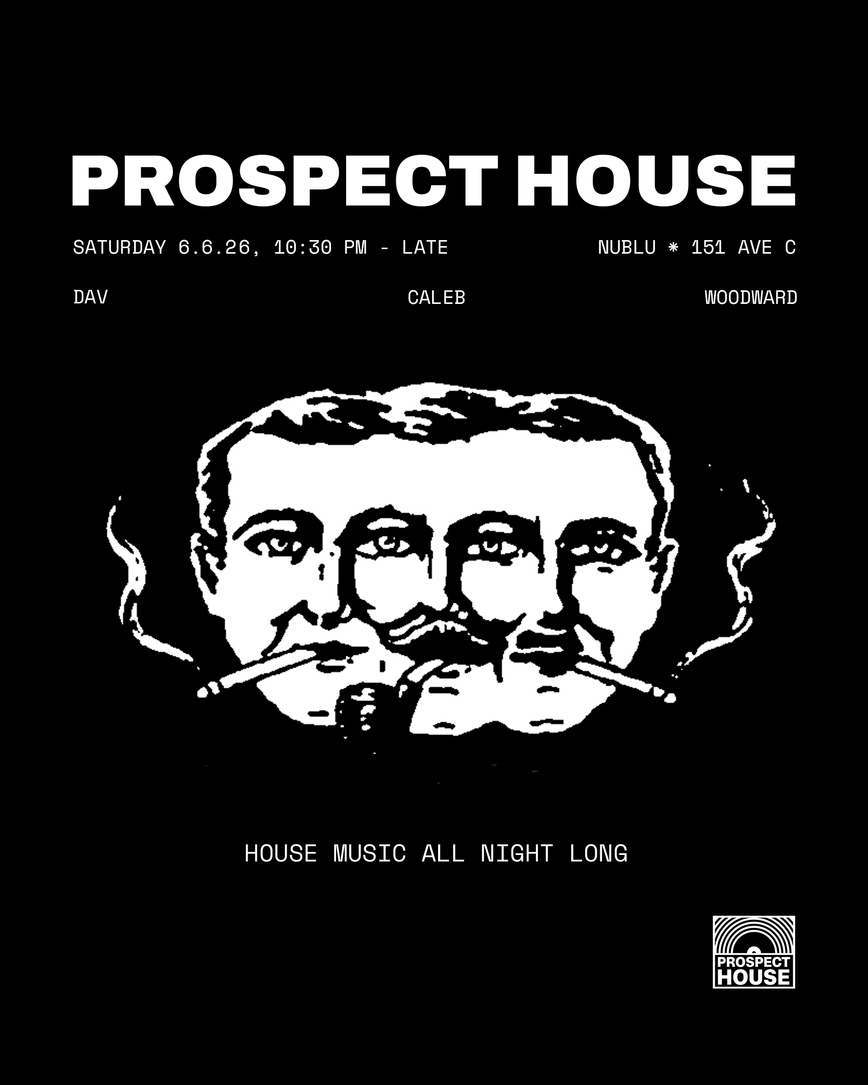 Nublu All Night Long flyer